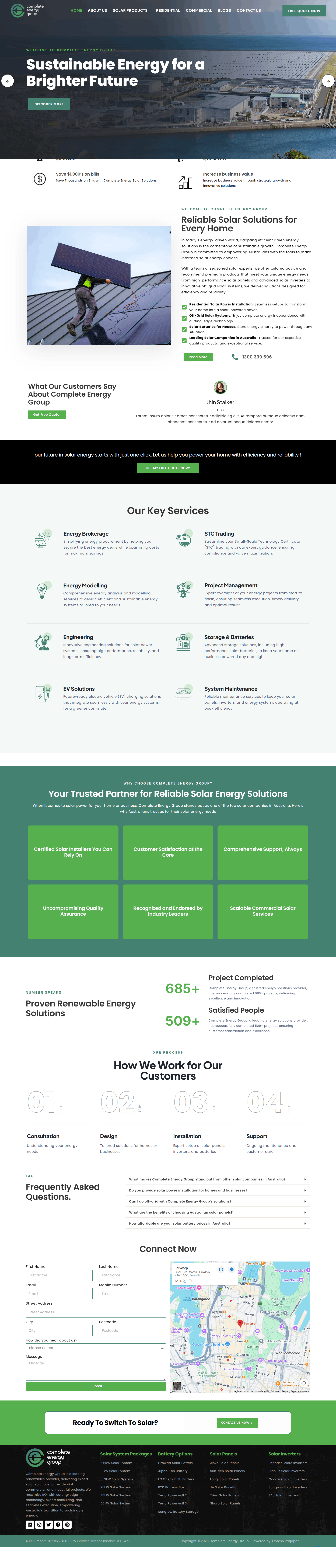 Complete Energy Group (Australia) website screenshot