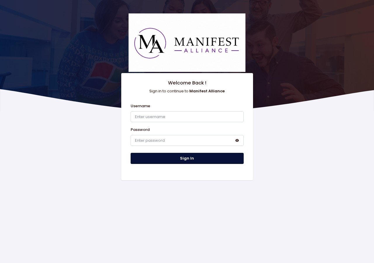 Manifest Alliance website screenshot